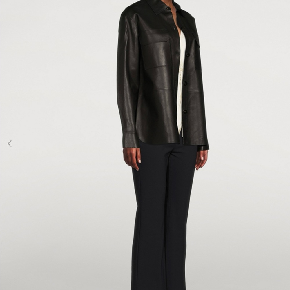 Theory Black Leather Jacket